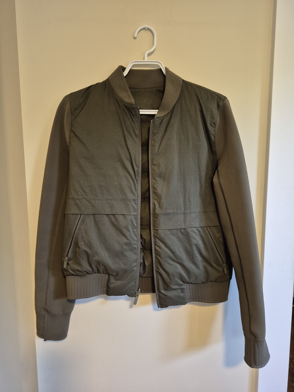 Lululemon Reversible Olive Green Bomber Jacket